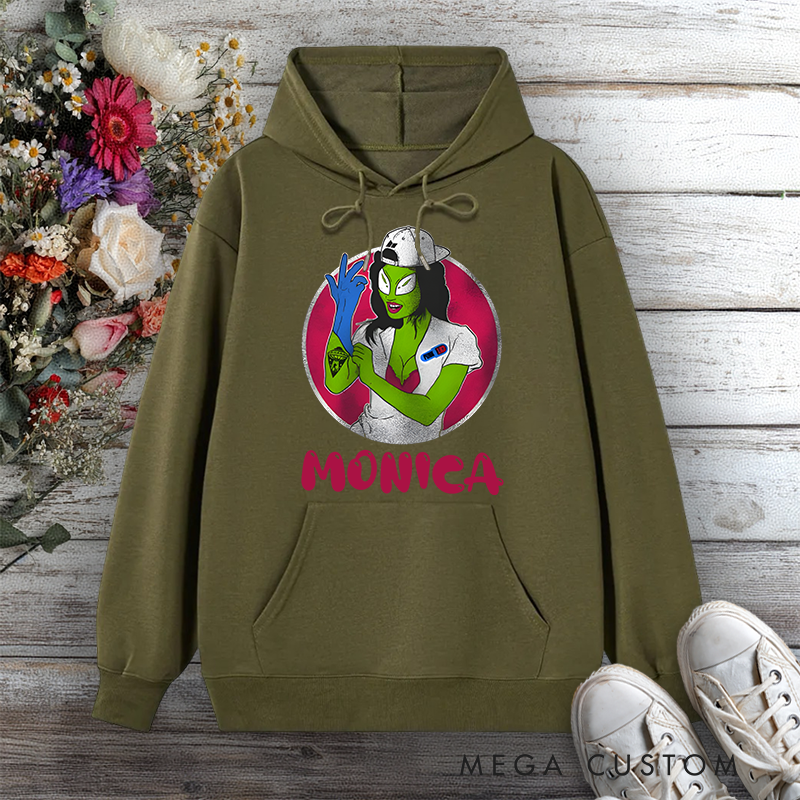 Personalized Hoodies for Nurse Alien Nurse Out-of-This-World Care Design Hoodies International Nurse Day Gift