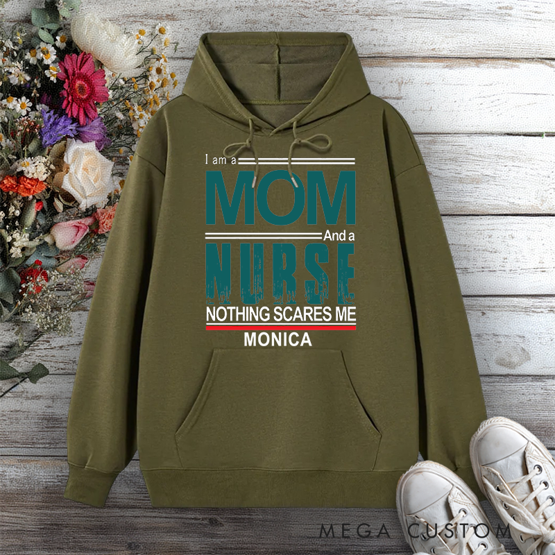Personalized Hoodies for Nurse Mom and Nurse Fearless Design Hoodies International Nurse Day Gift