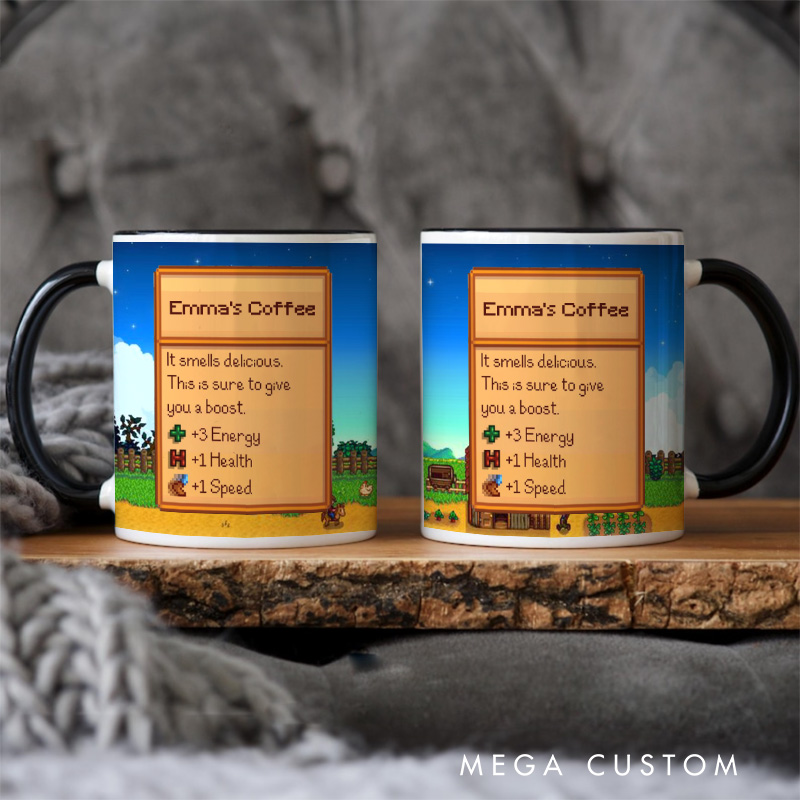 Personalized Valley Mug Farming Game Mug Farmer Valley Video Game Mug Gamer Gift Coffee Mug