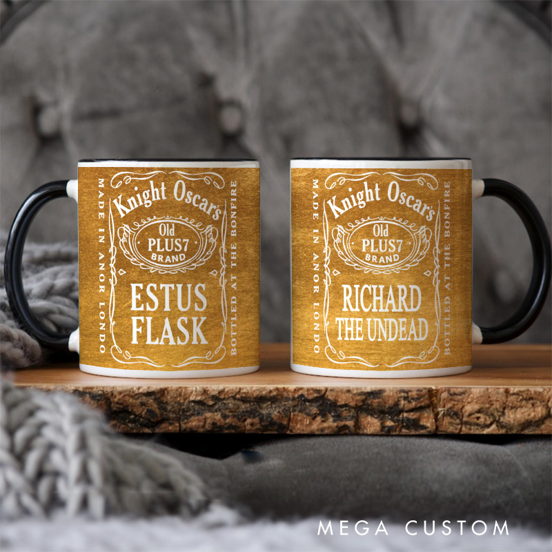 Personalized Estus Flask Coffee Mug Gothic Game Mug Video Game Mug Undead Mug Halloween Gift