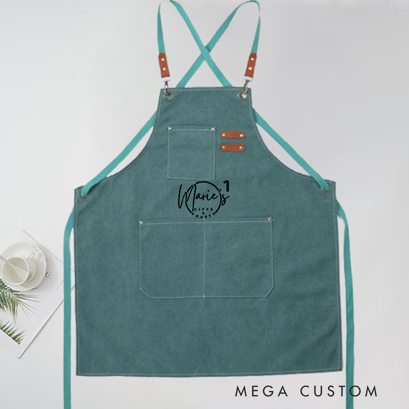 Personalized Gifts Crafts Aprons Garden Apron with Name Green Planting Apron Gardening Apron with Pockets 