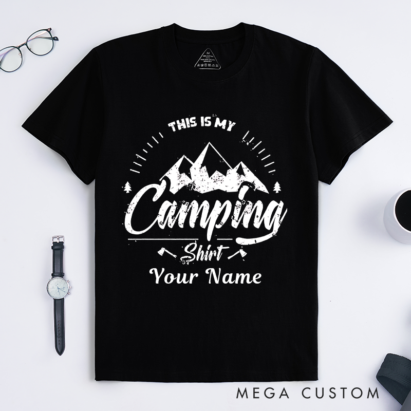 Personalized Adventure Awaits Explore the Outdoors T-Shirt  Hiking Camping Adventurers Lovers Shirt Gift for Travel Friend