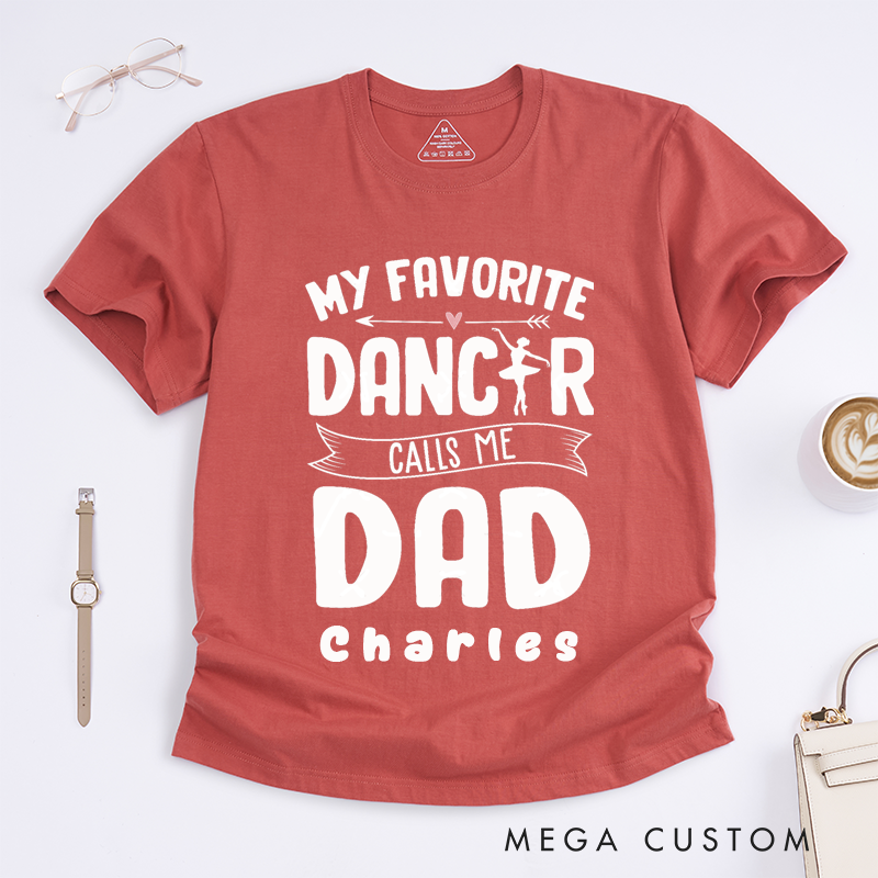 Personalized Ballet Dance T-Shirt Custom Name Dance Parent Appreciation Tee Unique Present for Men Women