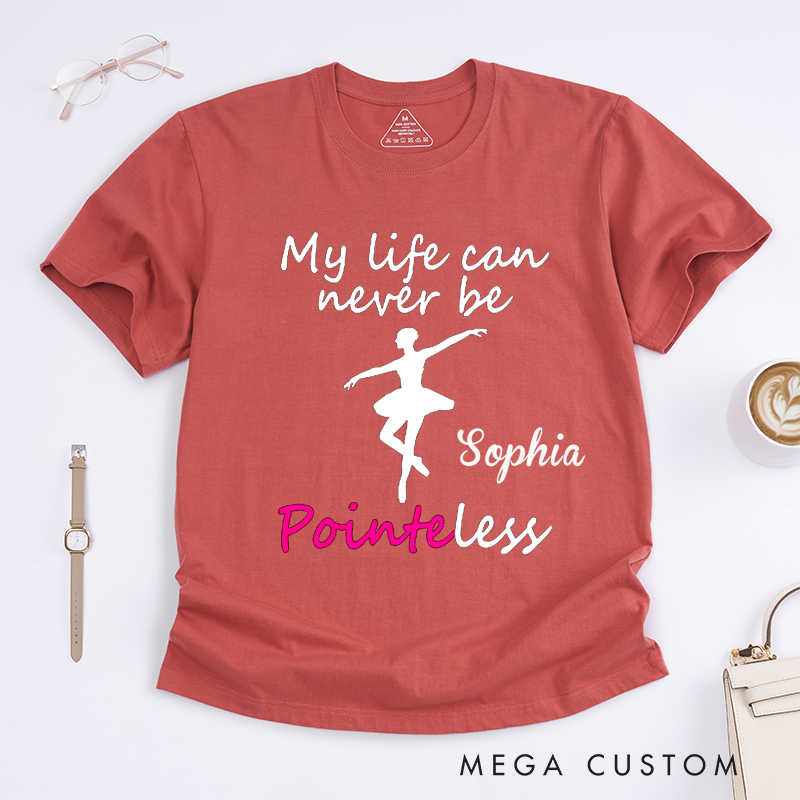 Personalized Ballet Dancer T-Shirt Unique Gift for Dancer Custom Name Ballerina Dance Tee Present for Girls Women Ballet Enthusiasts