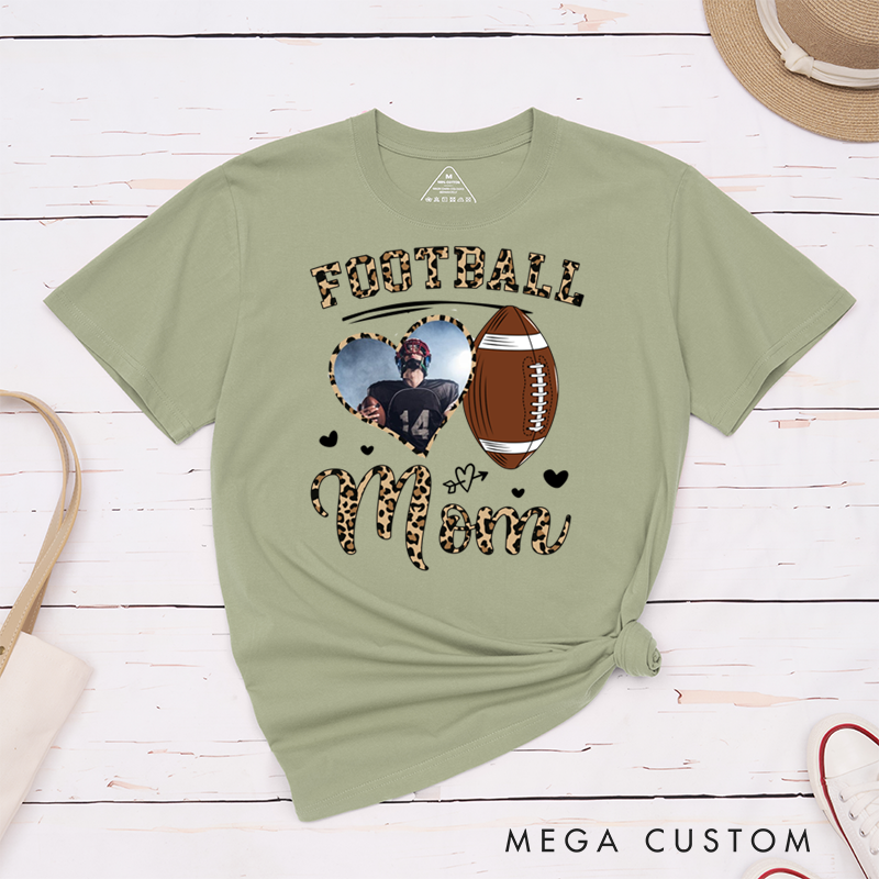 Personalized American Football and Rugby T-Shirts Featuring Custom Name on the Sleeve - It’s a Football Kinda Day