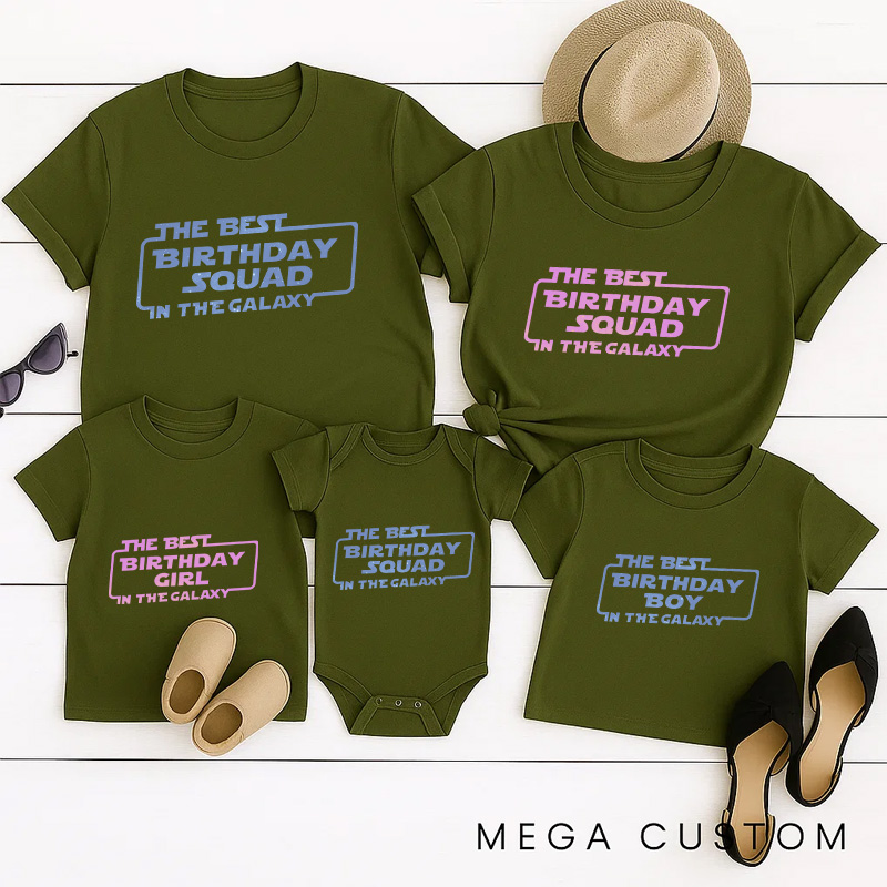 Personalized Birthday Party Family T-Shirts Birthday Funny Friend Matching Tshirt for Movie Lovers