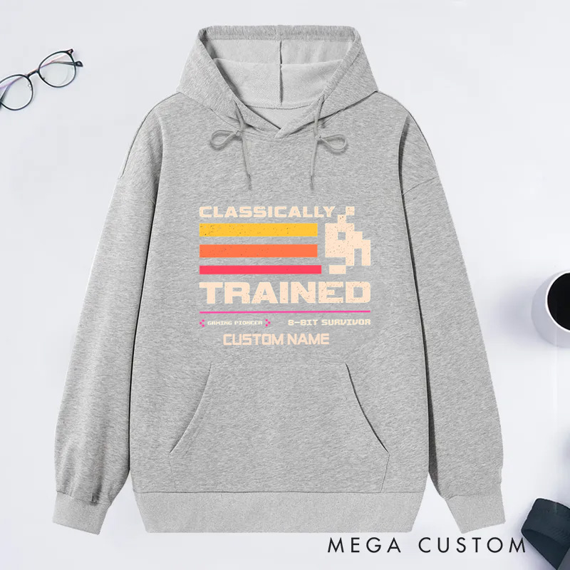 Personalized 8-Bit Survivor Classic Hoodies Games Lover Gift for Geek Nerd