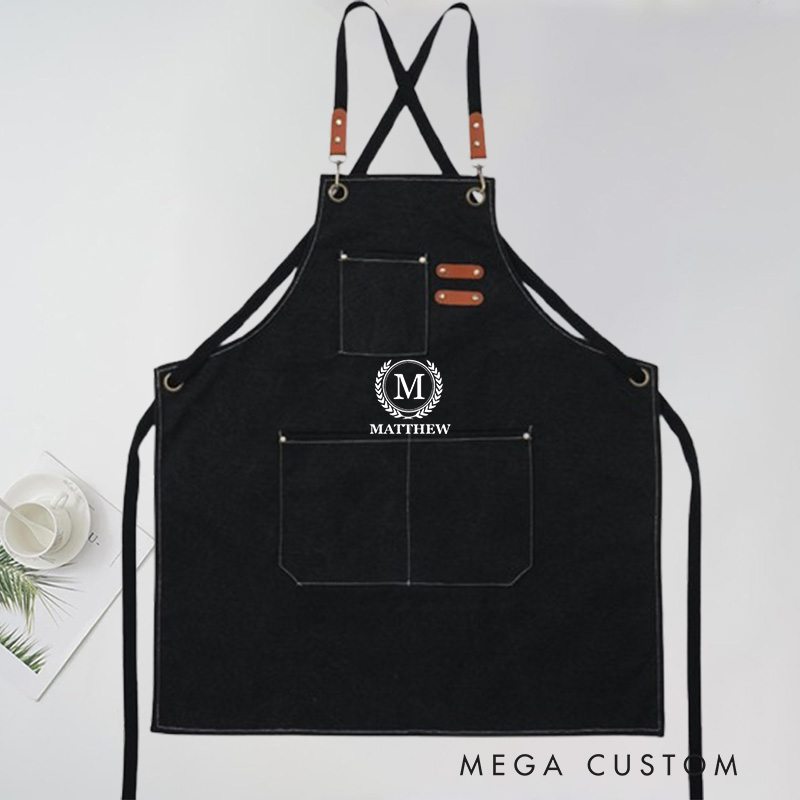 Personalized Gardening Apron with Name Green Planting Apron Gardening Apron with Pockets Outdoor Aprons Custom Gardener Gift 