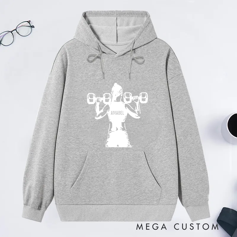 Personalized Gym Classic Hoodies with Empowering Lifting Theme Design for Fitness Enthusiasts Bodybuilders and Gym Lovers