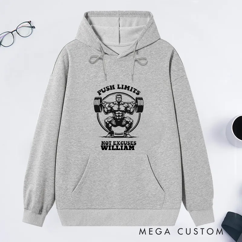 Personalized Gym Classic Hoodies with Weightlifting Design for Fitness Enthusiasts Bodybuilders and Gym Lovers