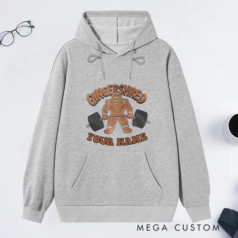 Personalized Gym Classic Hoodies with Creative Bread Design for Fitness Enthusiasts Bodybuilders and Gym Lovers