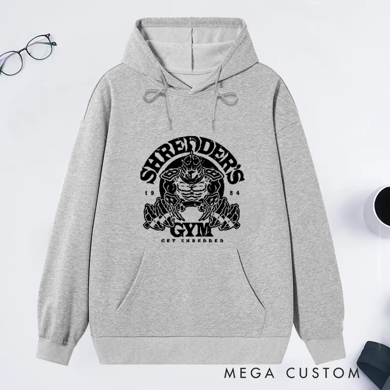 Personalized Gym Classic Hoodies with Skull and Barbell Graphic for Fitness Enthusiasts Bodybuilders and Gym Lovers