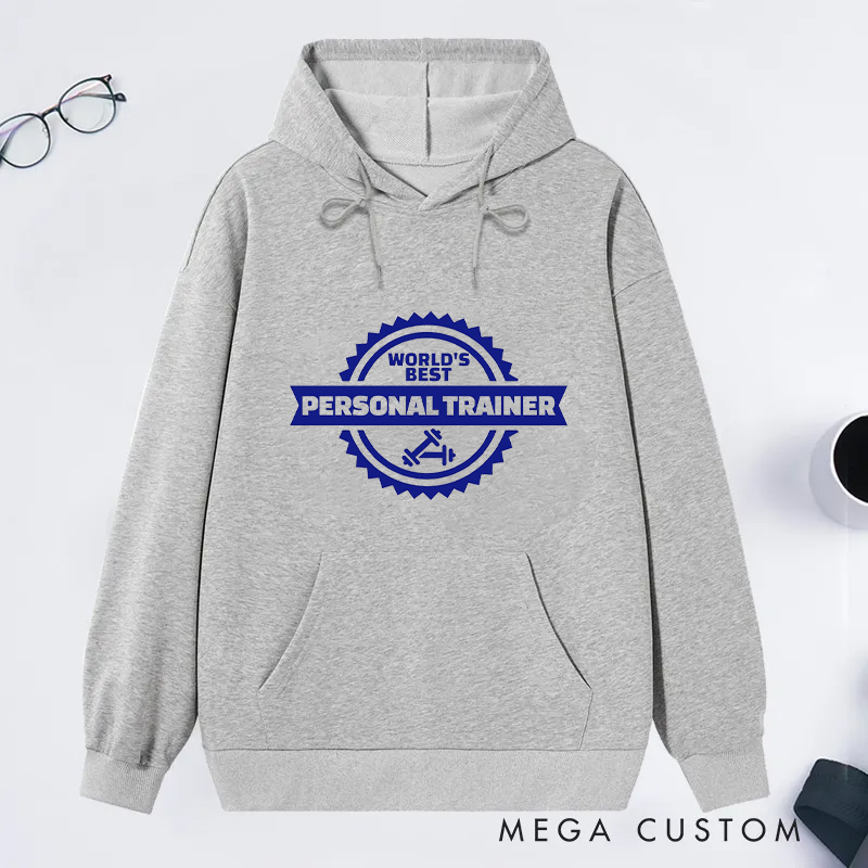 Personalized Fitness Classic Hoodies with Best Personal Trainer for Fitness Enthusiasts Bodybuilders and Gym Lovers
