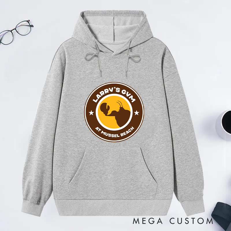 Personalized Fitness Classic Hoodies with Mussel Beach Iconic Logo for Fitness Enthusiasts Bodybuilders and Gym Lovers