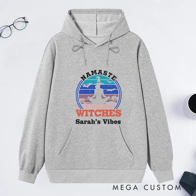 [Copy]Personalized Rest in Pose Classic Hoodie with Cute Ghost Yoga Design Custom Time Gift Idea for Yoga Lover