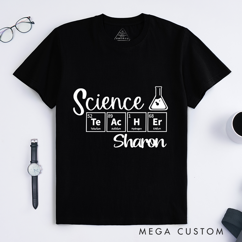 Personalized Science Teacher T-Shirt Science Exploring the Wonders of Knowledge Shirt Gift Nerd Geek Science Lovers 