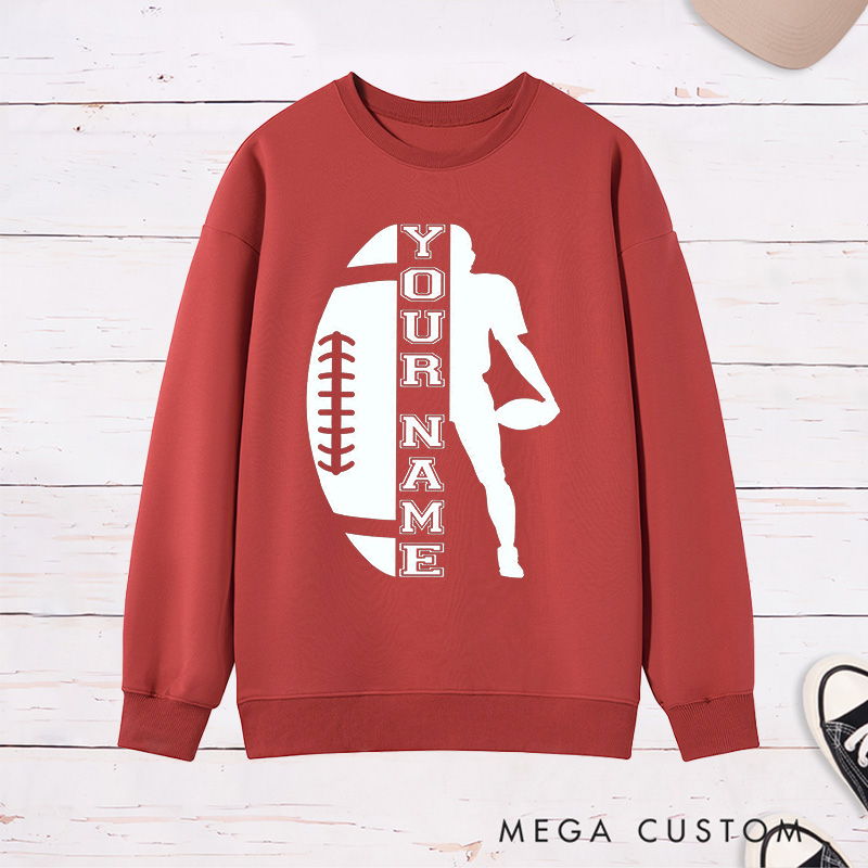 Personalized American Football Sweatshirt with Custom Your Name