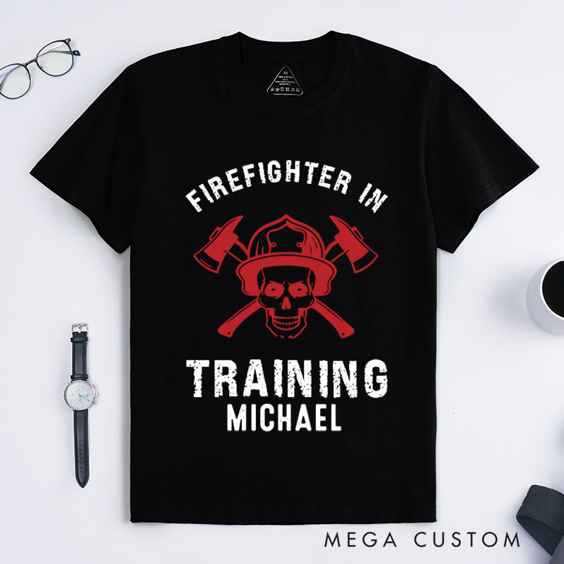Personalized Firefighter T-Shirts Heroic Firefighter Fashion Design T-Shirts