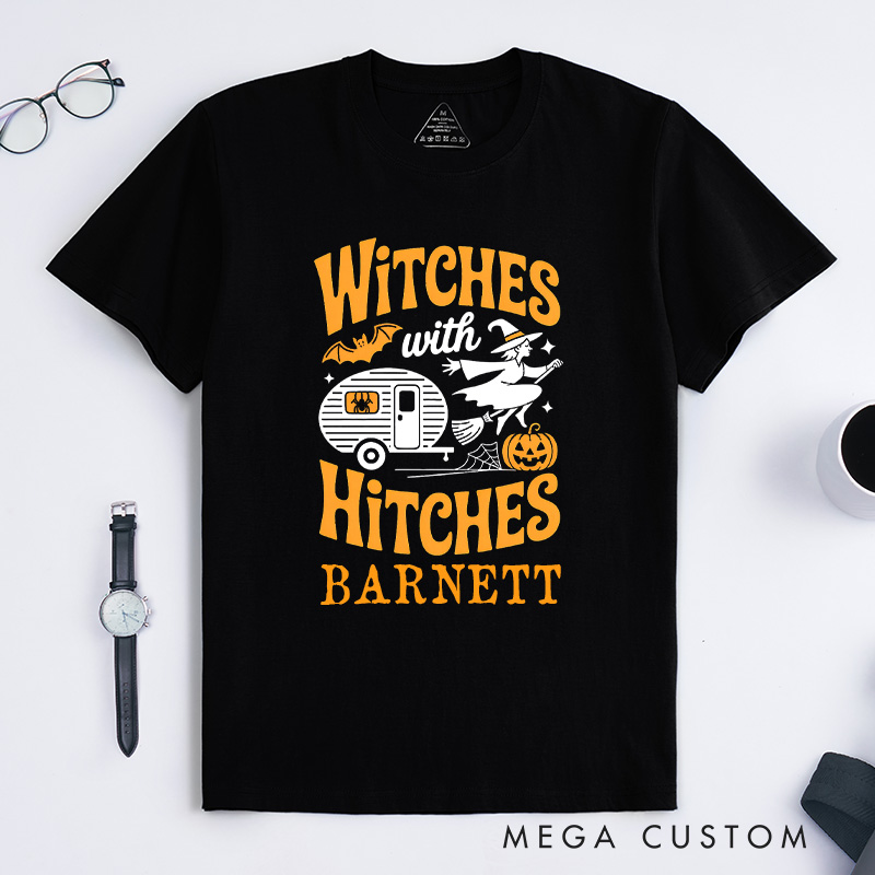 Personalized Camping Halloween Funny Witch Essential T-Shirt Camping Car Rv Pumpkin T-Shirt Gift Outdoor