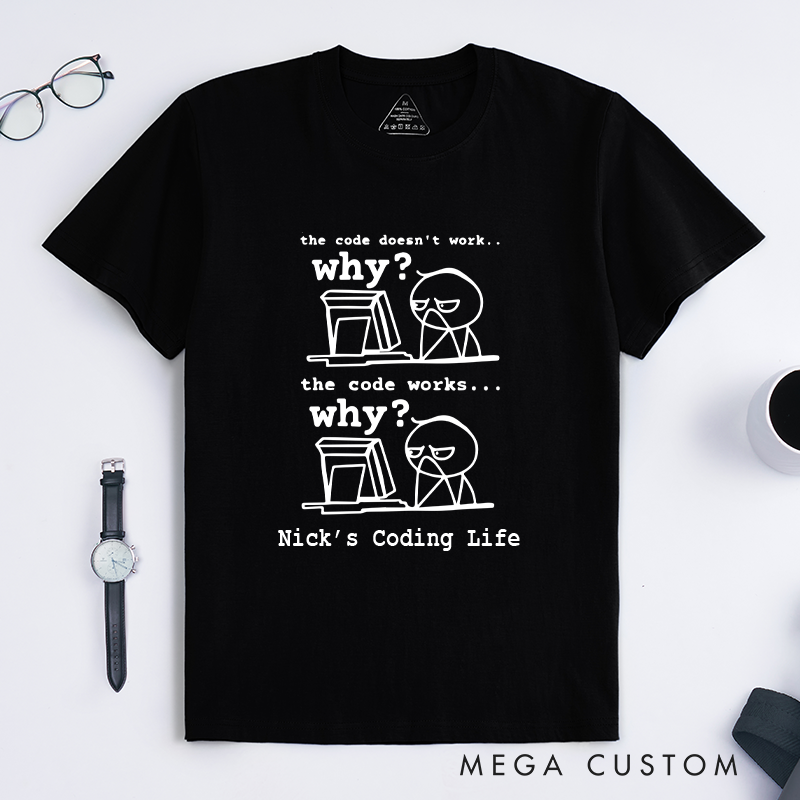 Personalized Computer Science T-Shirt Programming Computer Shirts Software Developer Shirt Gift for Geek Nerd 