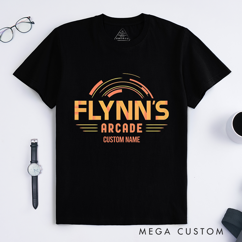 Personalized Flynn's Arcade T-Shirt A Retro Gaming Haven Lover Shirts Gift for Geek Nerd 