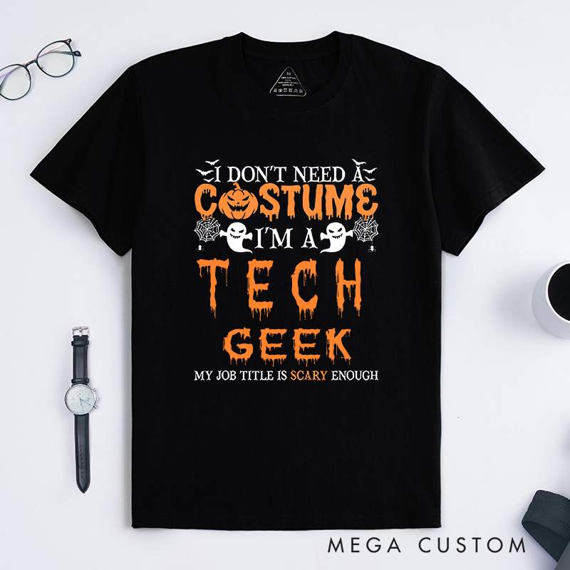 Personalized Always a Programmer Halloween T-Shirt Technology Computer Lover Shirt Gift for Geek