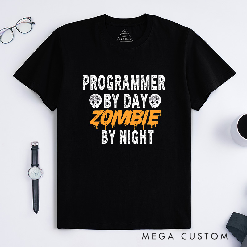 Personalized Programmer Lover Halloween T-Shirt Technology Computer Lovers Shirt Gift for Geek