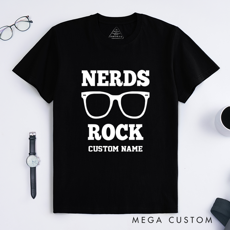 Personalized Nerds Rock T-Shirt Geek Pride Shirt Gift for Geek Nerd