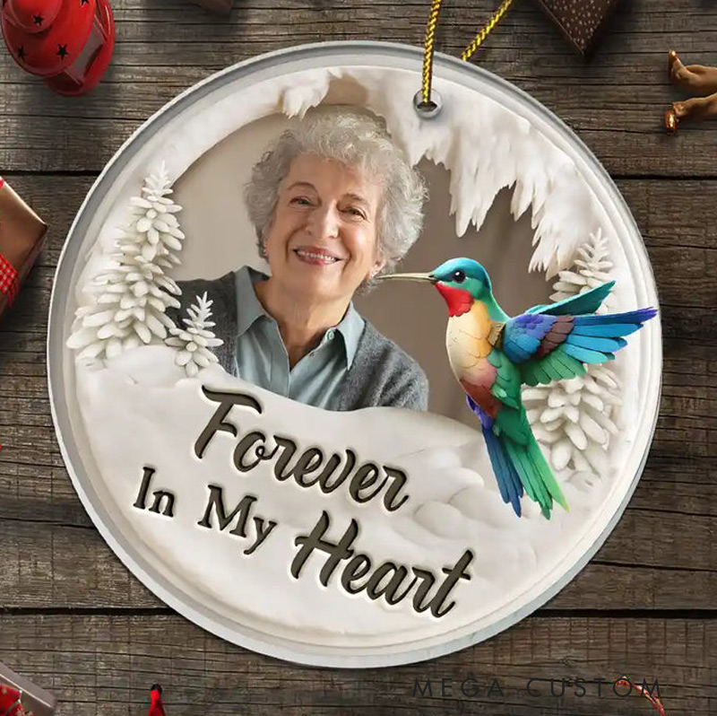 Personalized Photo Memorial Ornament I'm Always With You Custom Shaped Acrylic Ornament Sympathy Gift for Loss of Loved One 