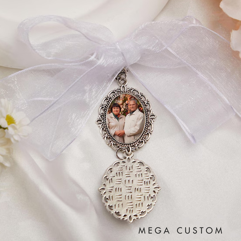 Personalized Bouquet Photo Charm Wedding Bouquet Charm with Photo Bridal Bouquet Photo Charm Wedding Memorial Gift Bride Keepsake