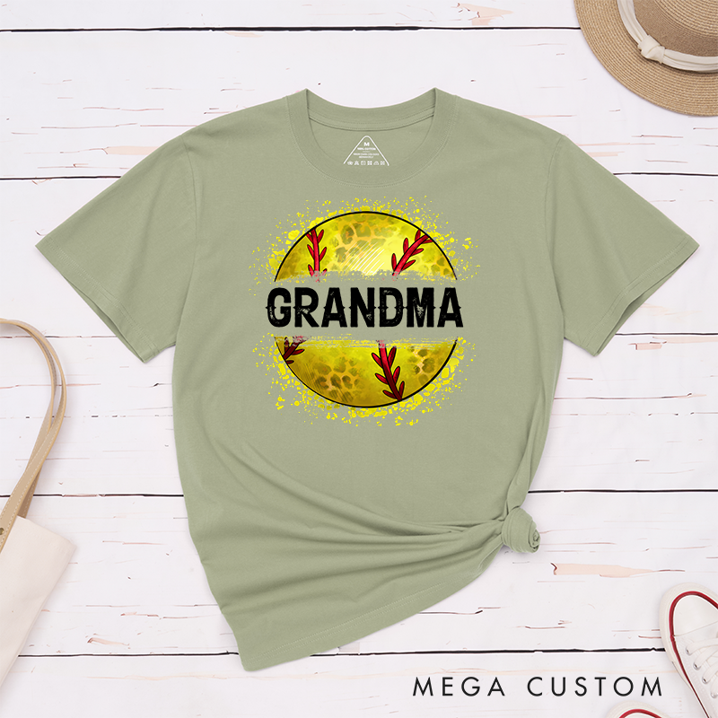 Personalized Softball T-Shirt Customizable Text with Bold and Stylish Softball Graphic Perfect for Proud Fans and Supporters