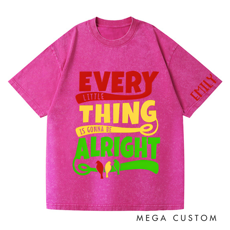 Personalized Washed T-Shirts Hey You Out There in the Cold Getting Lonely Getting Old Can You Feel Me T-Shirt