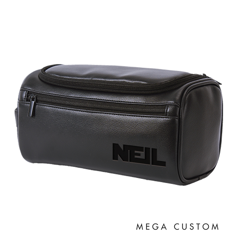 Personalized Space Opera Movie Leather Dopp Kit Galaxy War Film Mens Leather Toiletry Bag Engraved Dopp Bag Gift For Men