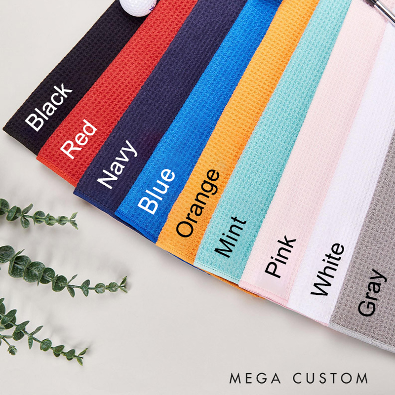 Personalized Pet Lover Funny Dog Face Photo on Golf Towel