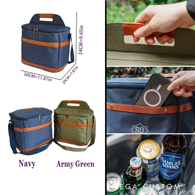 Personalized Beer Cooler Bag Custom Hiking Camping Insulated Cooler Backpack Best Gift for Outdoor Enthusiasts