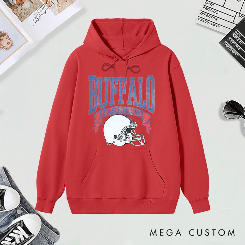 Personalized Football Team Hoodie with Custom Graphic Design