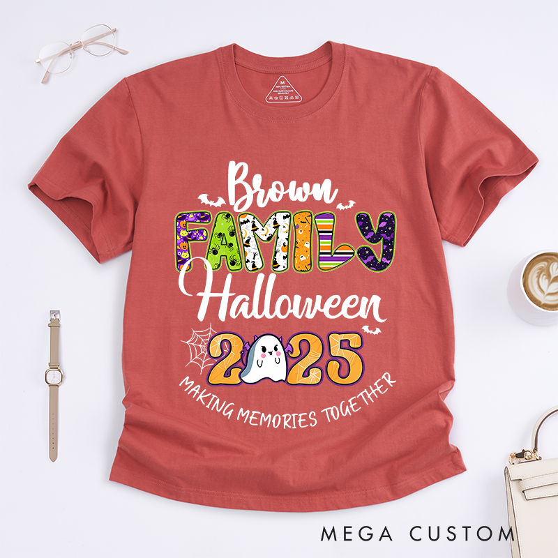 Personalized Halloween Making Memories Together Classic T-Shirt Halloween Party Gift