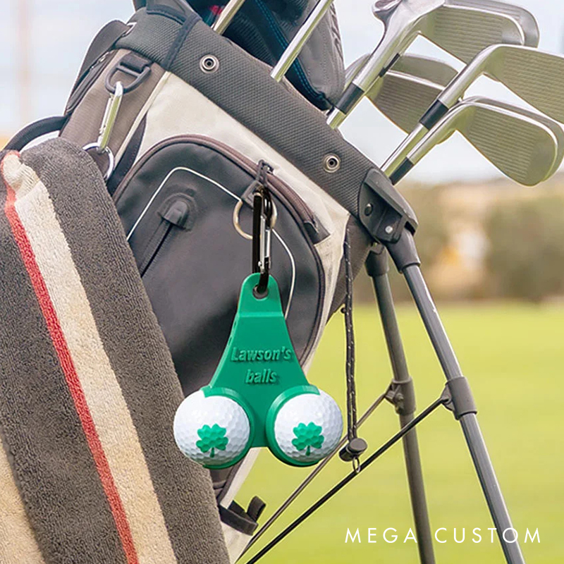 Personalized 3D Printed Golf Ball and Tees Holder Hilarious Gift for Golf Lovers