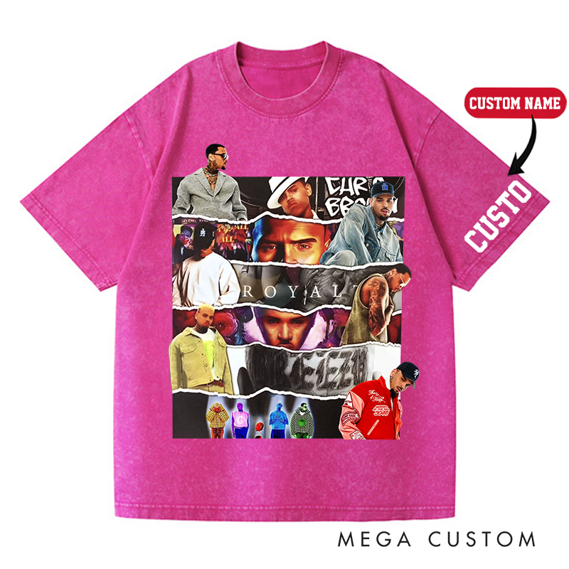 Personalized Hip Hop Music Tour Washed T-Shirts Concert Shirt Gift for Fans Country Music Music Lover