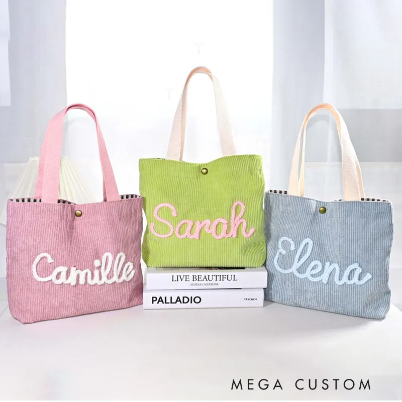 Personalized Handbags Small Bag for Camping Back to School Gift First Day of School Gift for Kids and Toddlers