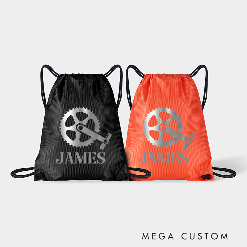 Personalized Gear Riding Drawstring Bag Team Sports Backpack Bags for Cycling Lovers