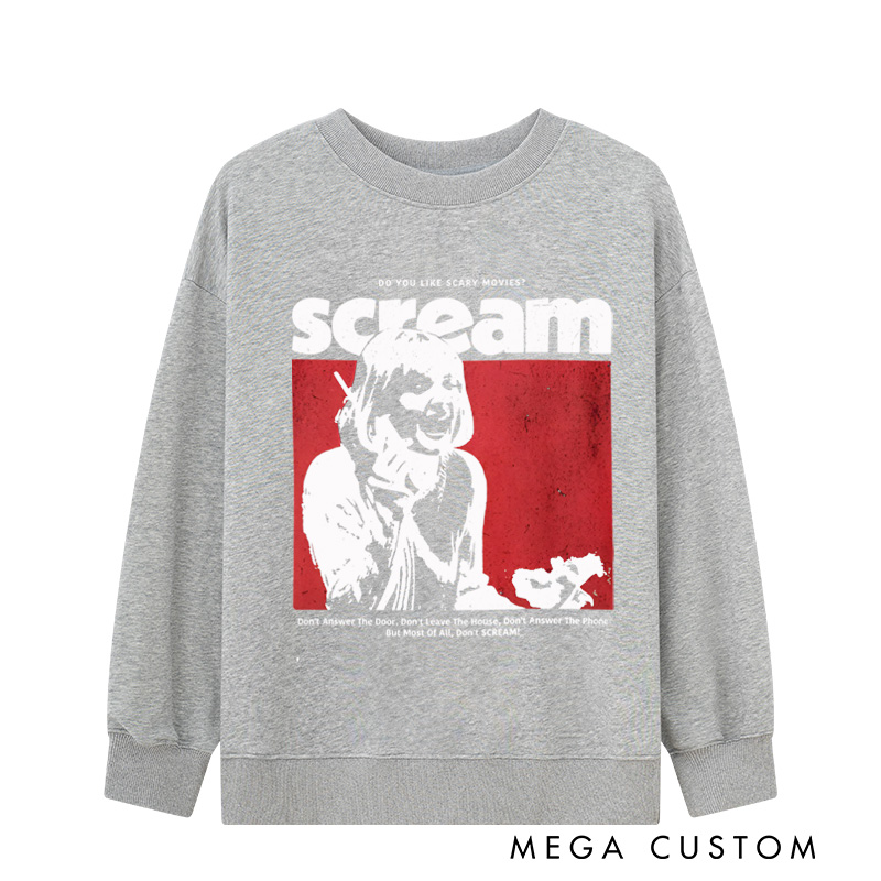 Personalized Do Not Scream Movie Classic Sweatshirt Horror Film Crewneck Movie Shirt