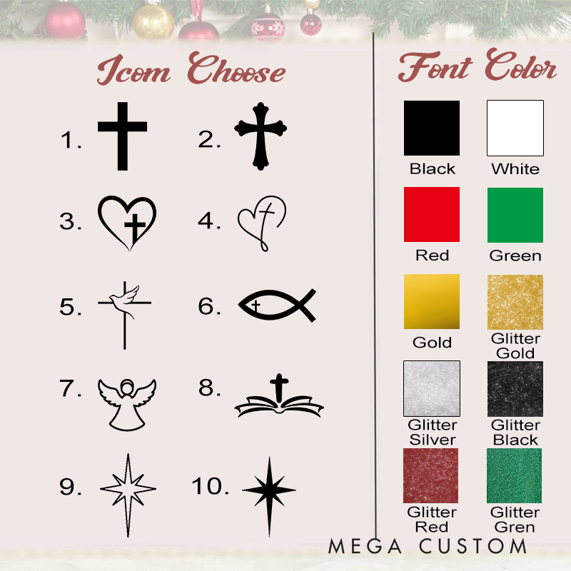 Personalized Faith Velvet Drawstring Santa Sack Christmas Gift Bag with Glitter Name Home Decor Christmas Party Supplies Christmas Gift for Christian