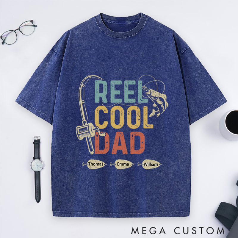 Personalized Fishing T-Shirt Unisex T-Shirt Reel Cool Dad Design Father's Day Gift Perfect Gift for Fisherman on Father's Day