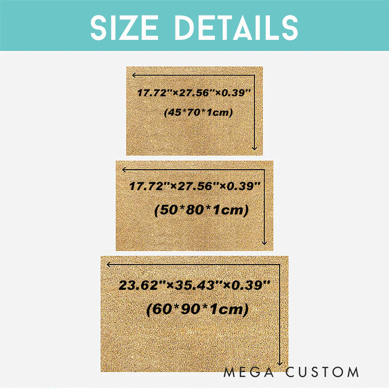 Personalized Elegant Monogram Doormat Home Doormat Custom Welcome Front Doormat Housewarming Gifts Welcome Mat for Home Closing Gift New Home Gift