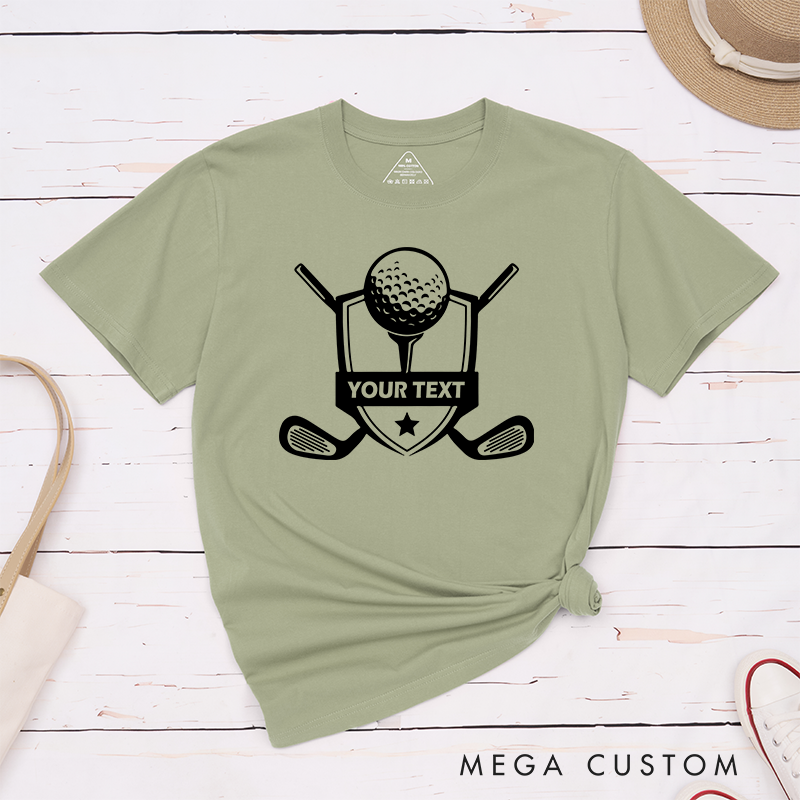Personalized Golf T-Shirt with Custom Message Unique Gift for Golfers Custom Golf Apparel for Men and Women