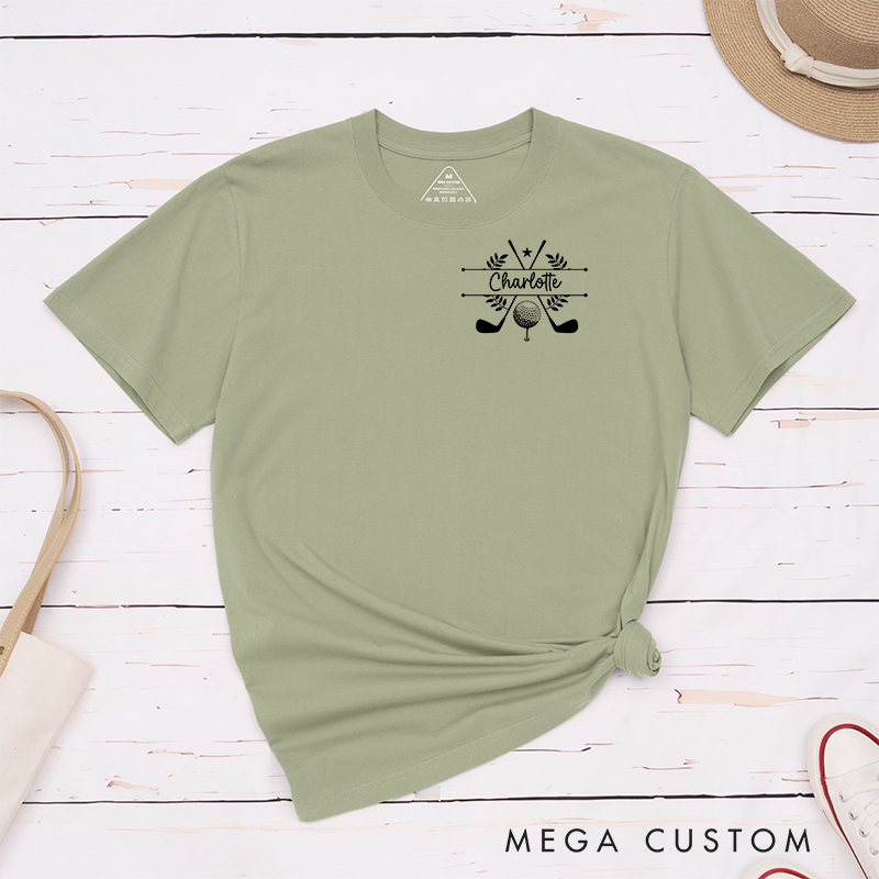 Personalized Golf T-Shirt with Custom Name Perfect Gift for Golf Fans Customizable Golf Apparel