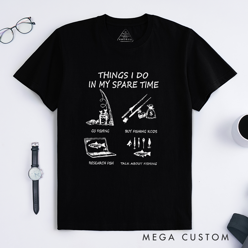 Personalized Funny Fishing T-Shirt Fishing Gifts Comfortable Cotton T-Shirt Perfect Gift for Fishing Lovers and Outdoor Enthusiast