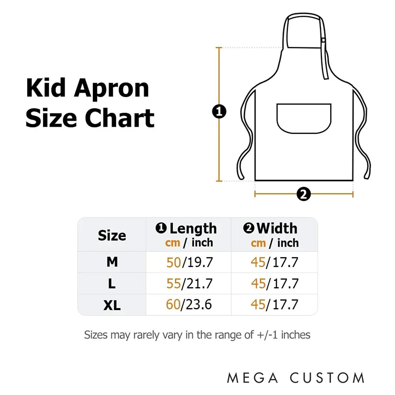 Personalized Cute Penguin Cookie Initial Adjustable Kid Apron Chef Hat Set with Pocket for Cooking Christmas Birthday Gift for Boys Girls