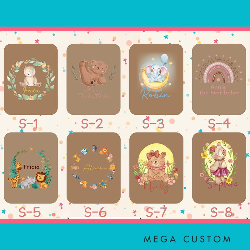 Personalized Animals Children Apron Custom Cooking Apron with Pocket Painting Apron Baking Apron Birthday Gift for Kids 